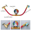 2X(R1234Yf Refrigerant Charge Hose Kit, with 1/2 Acme Lh Can Opener Tap, Ai
