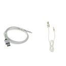 USB Android Charging Cord TPE Data Sync Quick Charger Cable White+ Nylon Braided