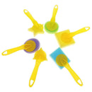 6pcs/set Geometric Sponge Brushes Seal Painting Brush Kid Graffiti Pigment
