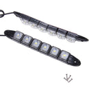 2X 6LED New Car DRL Daytime Running Driving Lamp Steering Turn Signal Light JC&M