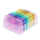 28 Cells Weekly Medicine Health Storage Pill Box with Printed Braille A