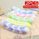 2 X Exfoliating Loofah Back Strap Body Shower Massage Sponge Scrubber Towel Set