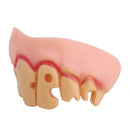 Denture teeth prom Halloween dress witch dress funny buck-toothed dentures