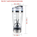 Portable 450ml USB Rechargeable Electric Protein Stirrer Bottle Sport Mixer Cup