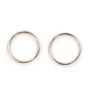 2Pcs Round Metal Chrome Finish Split Ring Camera Strap Rings Hook LJ
