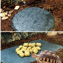 2Pcs Turtle Reptile Rock Food Dish Plate Grinding The Nail Tortoise Feeding Bowl
