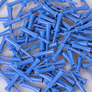 100pcs Plastic Step Down Golf Tees Graduated Castle Height Control Blue 68mm-AU
