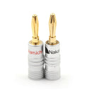 12Pcs Golden Nakamichi Speaker Banana Plug Connector Adapter Connectors OZ