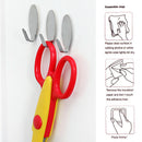 6pcs Storage Towel Wall Mounted Gadgets Stainless Steel Apron Self  Hook