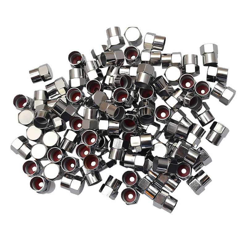 100pcs Tire Stem Valve Cap Set Universal For Cars Motorcycles Bikes