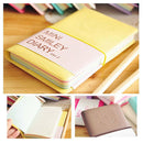 Leather Portable Notebook Pocket Diary Memo Notepad Journal Planner Note Pad