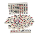 Mahjong Set, Mini Classic Tiles with Portable Wooden Case - Traditional Game