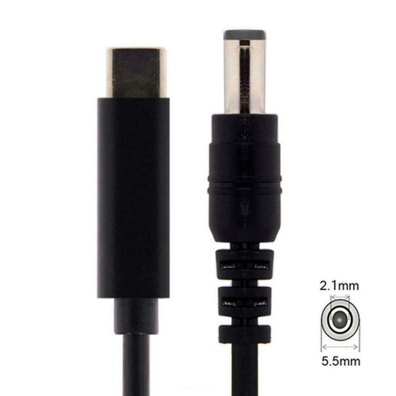 1.8m USB C To 5.5 X 2.1mm Power Adapter Charging Cable Power Cord With Power