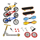 8pcs Mini Finger Toys Fingerboard Skateboards Bike Scooter Tiny Swing Board,