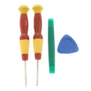 8Pcs Replacement Joystick Caps Grey+Yellow for  GameCube NGC + Tools