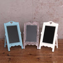 Wood Chalkboard Stand Blackboard for Wedding Party Coffee bar White
