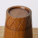 11.5cm Wood Wooden Mug Beer Cup Groomsmen Primitive Handmade Coffee Cup