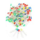 100Pcs/Set 3mm LED Lights Emittings Diodes Reds Green White Blue Yellow 20mA MO