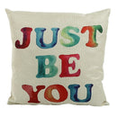 Christmas Decorative Cushion English Words Letters Linen Pillow Throw Case  M8O9