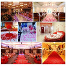 2000 x Silk Rose Petals for Wedding Party - Red O2C7