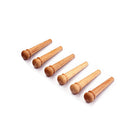 6x Maplewood Bridge End Pins Cones for Acoustic Guitars / String Pegs / Plain