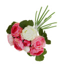 Artificial 13-Head Jasmine Silk Flowers Wedding Photography Craft Rose Red