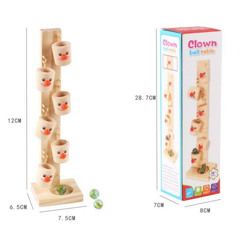Clown Table Marble Ball Run Track Game Educational Toys Ball Drop Toys Gift