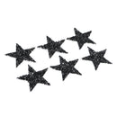 6pcs Star Rhinestone Hot Melt Adhesive Patch Iron on Applique Clothes Decor