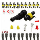 5Pcs Car Waterproof Electrical Connector Terminal 1Pin Way Wire Blade Fus S Gw