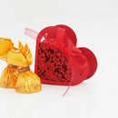 Lot of 20 Candy Box Heart Candy Paper Box Gift Box for Wedding Party - Red F2Y5