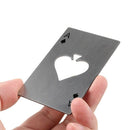 Playing Card Ace of Spades Poker Bar Tool Soda Stainless Steal Beer Bottle G1Y4