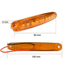 10Pc Amber 9SMD LED Truck lights led side Car Truck Bus Marker Light Waterproof
