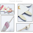 1 Set 8Pcs Christmas Tree Decorations Ornaments Wooden Printing Ornaments M