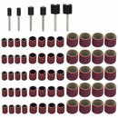 66 Pcs Drum Sanders Set Including 60 Pcs Sanding Bands and 6 Pcs Drum Mandr