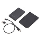 External Hard Drive Disk HDD Enclosure Case 2.5 Inch USB 2.0 IDE Black Portable