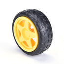 Hot! New!Smart Car Robot Plastic Tire Wheel with DC 3-6v Gear Motor For ardui ME