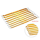 8Pc Aluminium Crochet Hooks Needles Crafts DIY Weave Craft Sewing Knitting Tools