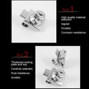 Zinc Alloy Lock Glass Display Cabinets Showcase For 5-8mm Door Double-open B7Q8