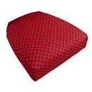 Stretch Dining Chair Seat Cover Pad Slip Cover with Locking Buckle Wine Red