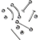 20 PCS/Set 14/16G Body Piercing Kit Needle Belly Eyebrow Nipple Nose Lip Ring SP