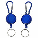 2 PCS BADGE REEL - RETRACTABLE RECOIL YOYO SKI PASS ID CARD HOLDER KEY CHAI
