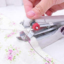 Portable Mini Sewing Machine Handheld Stitch Clothes Home Cordless Househol E2E1