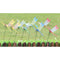 50pcs Beautiful Red Dragonfly Stakes Garden Potted Plant Flower Pot Decor
