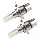 2Pcs Car Fog Light Cob H4 30W Led Headlight Dc12V-24V 6500K Highlight Turn