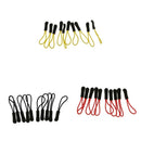 30Pcs Zip Slider Hanger Replacement Zipper Pull Cord Fastener Puller 3 Color