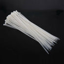 100x Nylon Cable Ties White
