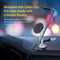 Magnetic Car Phone Holder Dashboard 360 Rotation Bracket w/Hollowed Cable Clip