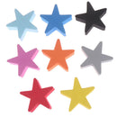 1Pc Colorful five-pointed star car antenna pen topper aerial EVA ball decor- Gw