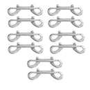 10pcs Boat Sailing Double End Snap Hook Trigger Clips Key Holder 9 x 2cm