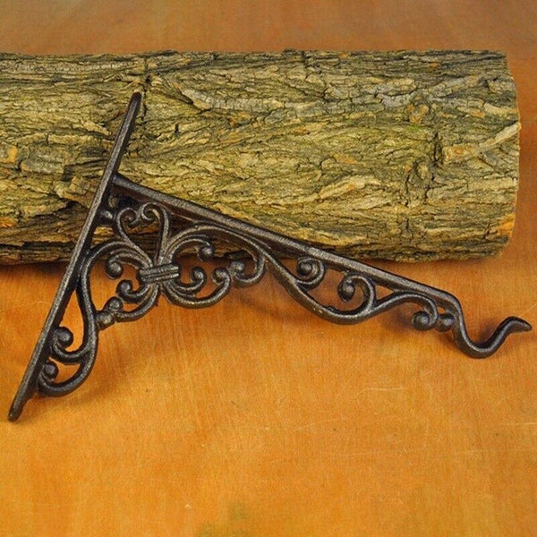 Cast Iron Hanger Wrought Iron Garden Hook Flower Pots Basket Wall Hanger Br C4L5